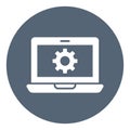 Setting, web gear Vector Icon which can easily modify Royalty Free Stock Photo