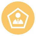 Bio, businessman Vector Icon which can easily modify Royalty Free Stock Photo