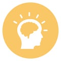 Brain, brainwash Vector Icon which can easily modify Royalty Free Stock Photo