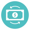 Cash flow, dollar,  Vector Icon which can easily modify Royalty Free Stock Photo