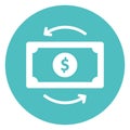 Cash flow, dollar,  Vector Icon which can easily modify Royalty Free Stock Photo