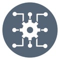 Cogwheel, management Vector Icon which can easily modify or edit Royalty Free Stock Photo