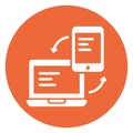 Adaptive, responsive device Vector Icon which can easily modify or edit Royalty Free Stock Photo