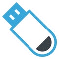 Memory stick, pen drive Vector icon which can easily modify Royalty Free Stock Photo
