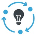 Idea, idea develop Vector icon which can easily modify Royalty Free Stock Photo