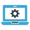 Setting, web gear Vector Icon which can easily modify Royalty Free Stock Photo