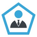 Bio, businessman Vector Icon which can easily modify Royalty Free Stock Photo