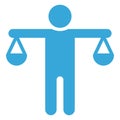 Balance, equal opportunities Vector Icon which can easily modify