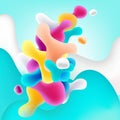 Fluid shape abstract background. liquid shapes Royalty Free Stock Photo