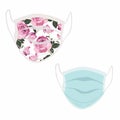 Healthy of female wear protective mask set against infectious diseases and flu. Stop the infection.