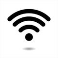 Wifi icon, communication ,internet , symbol , vector , illustrations Royalty Free Stock Photo