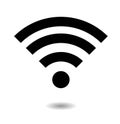 Wifi icon, internet, symbol , communication, vector , illustrations Royalty Free Stock Photo