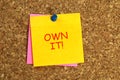 Own it post it