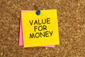 Value for money post it Royalty Free Stock Photo