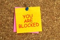 You are blocked post it