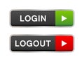 Login logout button