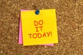 Do it today post it