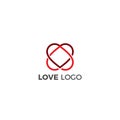 Helaty love logo, simple love logo, double love logo