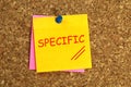 Specific post it Royalty Free Stock Photo