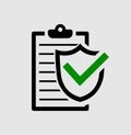 Task complete check list icon in vector file