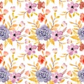 floral watercolor semless pattern