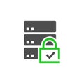 File security icon in vector file for ui design