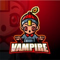 Vampire mascot esport logo design