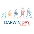 International Darwin Day design vector