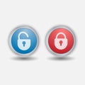 Premium icon lock and unlock