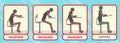 Correct and incorrect positions for sitting on the chair