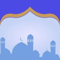 Islamic background template design Royalty Free Stock Photo