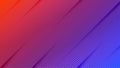 Abstract Vector Blue, Purple and Red Gradient Background with Diagonal Lines and Halftone Dots Mesh Royalty Free Stock Photo