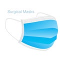 Surgical masks. medical mask isolated on white background.