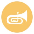 Euphonium, french horn Line Style vector icon which can easily modify or edit