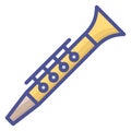 Basson, chalumeau Line Style vector icon which can easily modify or edit Royalty Free Stock Photo