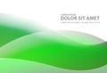 Green vector Template Abstract background with curves lines For flyer brochure booklet and websites design Modern curve wallpaper Royalty Free Stock Photo