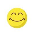smiling, laughing Color Vector Icon which can edit easily