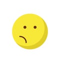 bemused face, emoticons Color Vector Icon which can edit easily