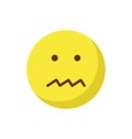 Bad, bored Color Vector Icon which can edit easily Royalty Free Stock Photo