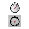 Stopwatch. The time meter. Chronometer. Vector illustration