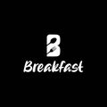 Initial Letter B Breakfast with Spoon Fork for Restaurant logo design Royalty Free Stock Photo