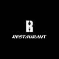 Initial Letter R with Spoon Fork for Restaurant logo design Royalty Free Stock Photo