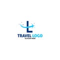 Travel logo design template Royalty Free Stock Photo