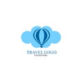 Travel logo design template Royalty Free Stock Photo
