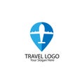 Travel logo design template Royalty Free Stock Photo