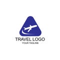 Travel logo design template Royalty Free Stock Photo