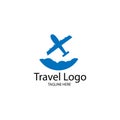 Travel logo design template Royalty Free Stock Photo