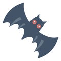 Bat Vector Icon Illustration which can easily modify or edit Royalty Free Stock Photo
