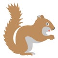 Squirrel Vector Icon Illustration which can easily modify or edit Royalty Free Stock Photo