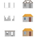 House construction. Building. Vector illustration Royalty Free Stock Photo
